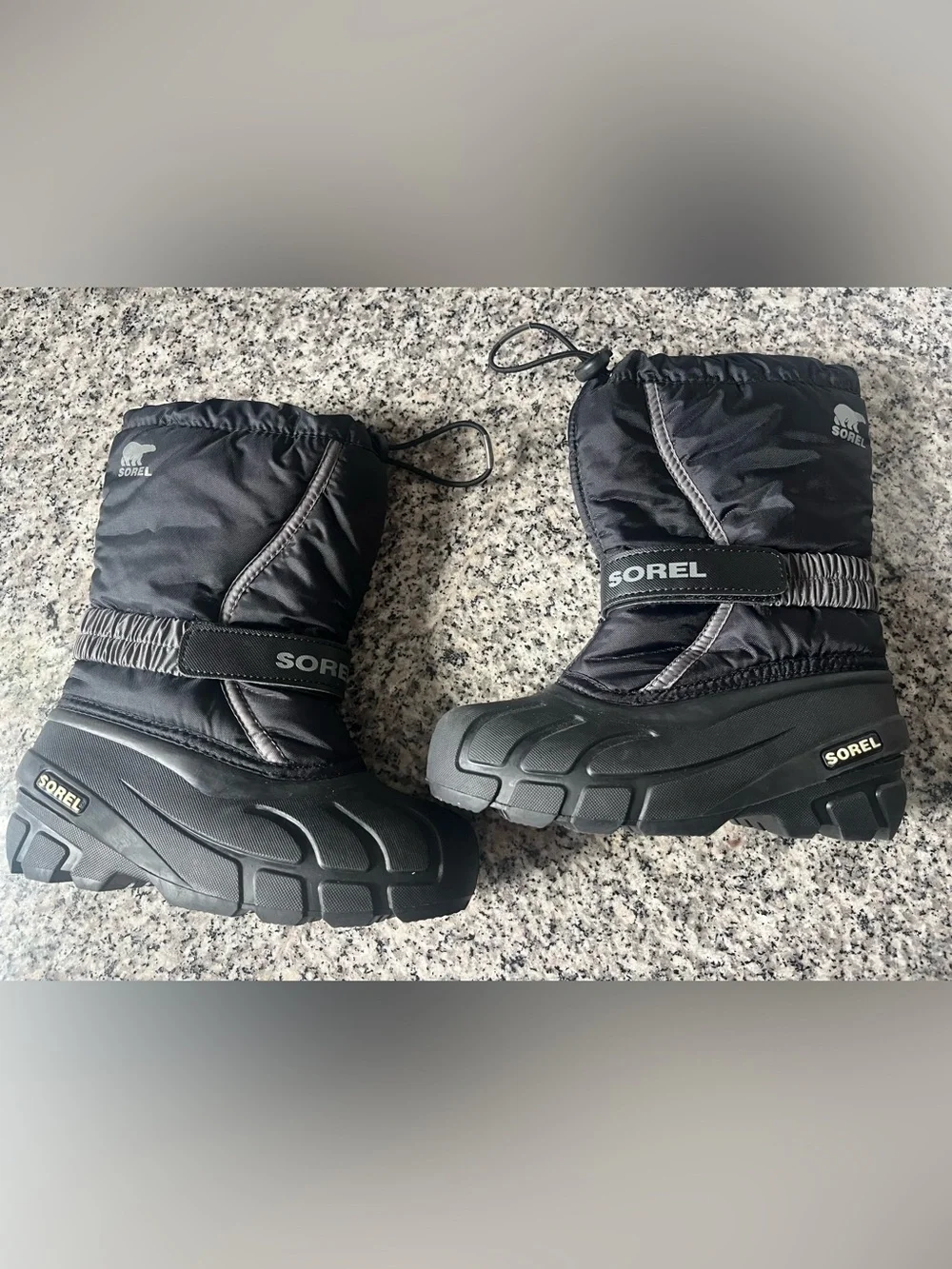 Sorel Black Kids Winter Flurry Boots
